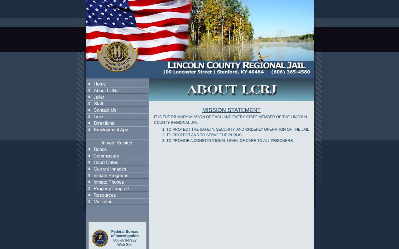 Lincoln County Regional Jail official facility information used for Garrard arrests